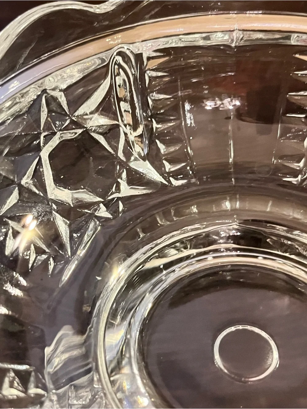 Vintage Indiana Glass Stars & Bars Fairy Lamp
